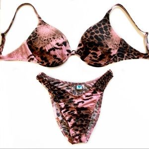 Venus Pink Animal Print Bikini